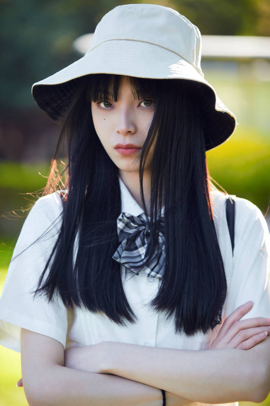 穿着日系JK制服的亚洲少女图片