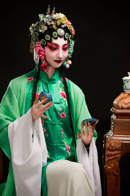 国粹戏曲京剧昆曲青衣旦角形象的中国少女图片