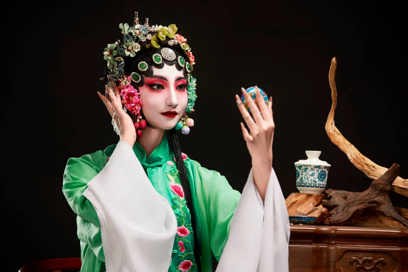 国粹戏曲京剧昆曲青衣旦角形象的中国少女图片