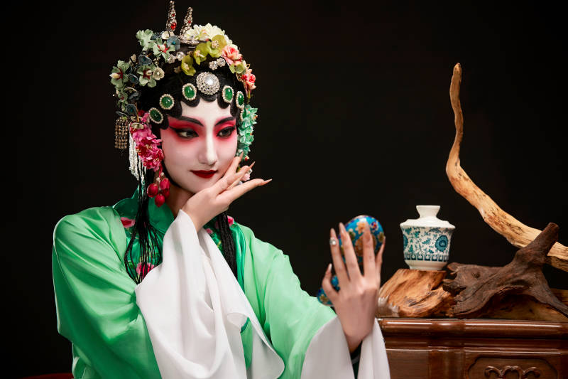 国粹戏曲京剧昆曲青衣旦角形象的中国少女图片