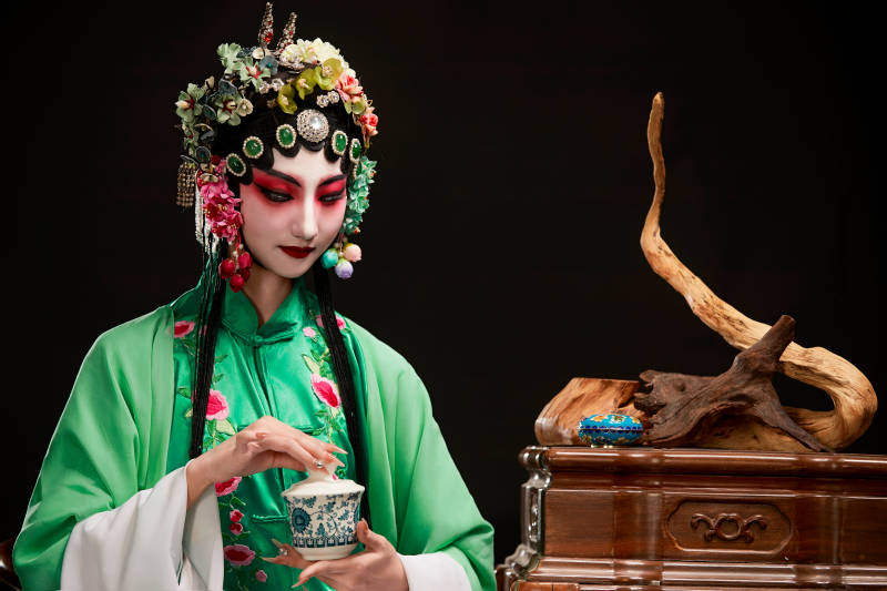 国粹戏曲京剧昆曲青衣旦角形象的中国少女图片