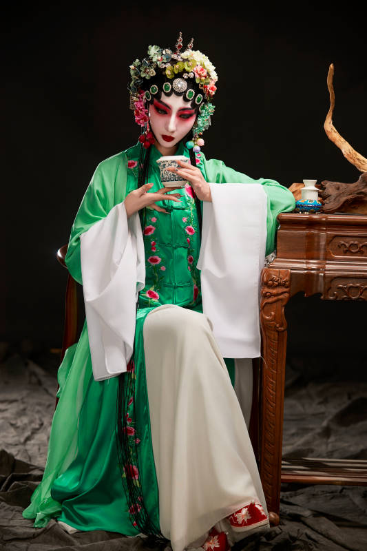 国粹戏曲京剧昆曲青衣旦角形象的中国少女图片