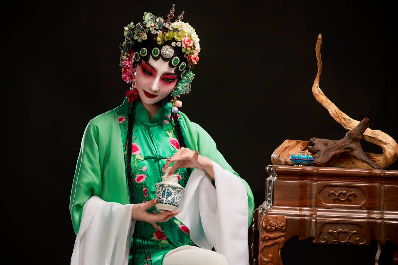 国粹戏曲京剧昆曲青衣旦角形象的中国少女图片