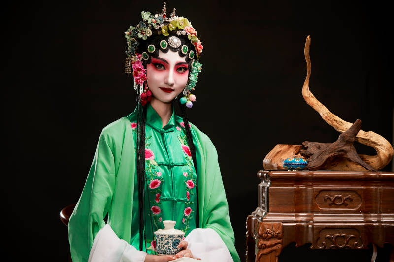 国粹戏曲京剧昆曲青衣旦角形象的中国少女图片