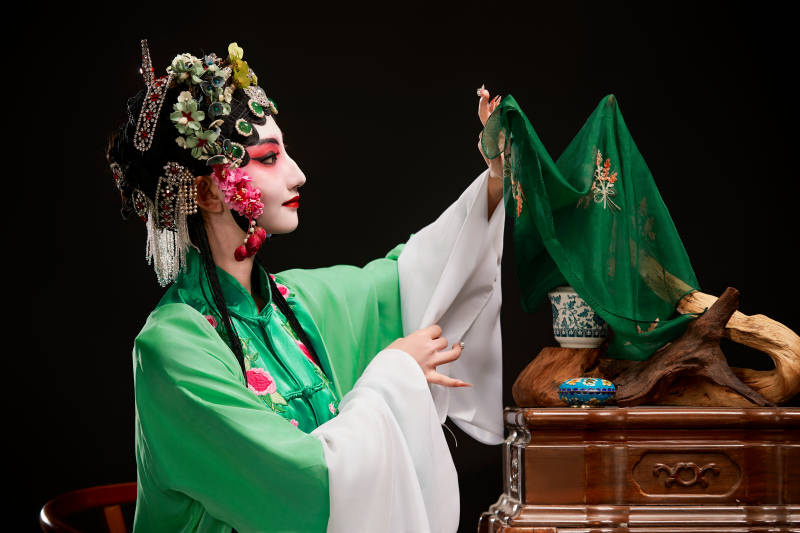 国粹戏曲京剧昆曲青衣旦角形象的中国少女图片