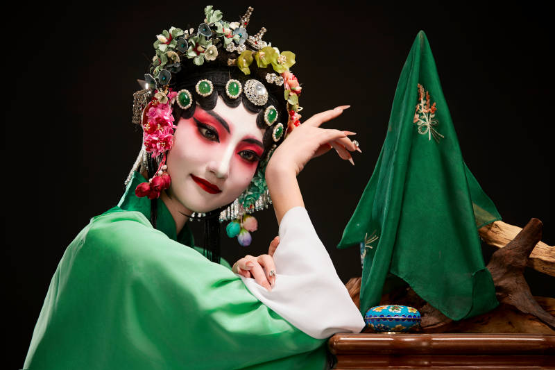 国粹戏曲京剧昆曲青衣旦角形象的中国少女图片