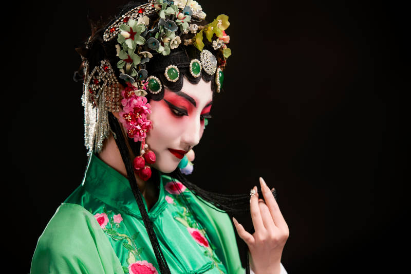 国粹戏曲京剧昆曲青衣旦角形象的中国少女图片