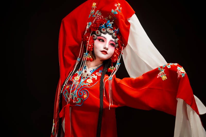 国粹戏曲京剧昆曲青衣旦角形象的中国少女图片