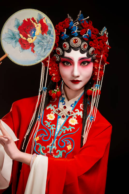 国粹戏曲京剧昆曲青衣旦角形象的中国少女图片