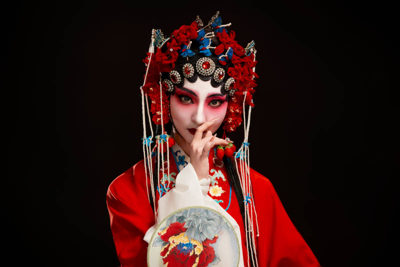 国粹戏曲京剧昆曲青衣旦角形象的中国少女图片