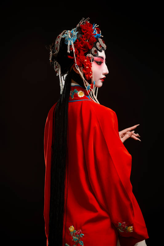 国粹戏曲京剧昆曲青衣旦角形象的中国少女图片