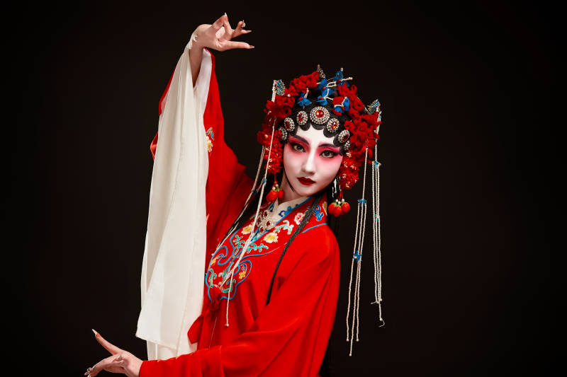 国粹戏曲京剧昆曲青衣旦角形象的中国少女图片