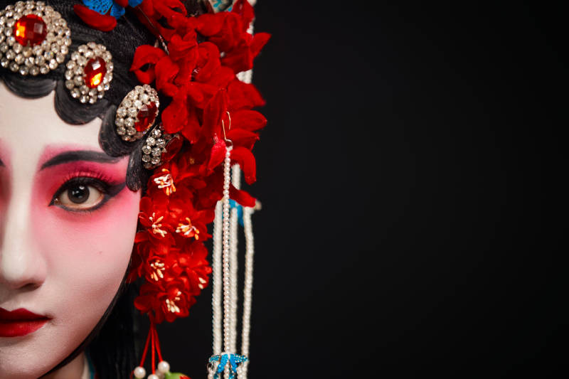 国粹戏曲京剧昆曲青衣旦角形象的中国少女图片