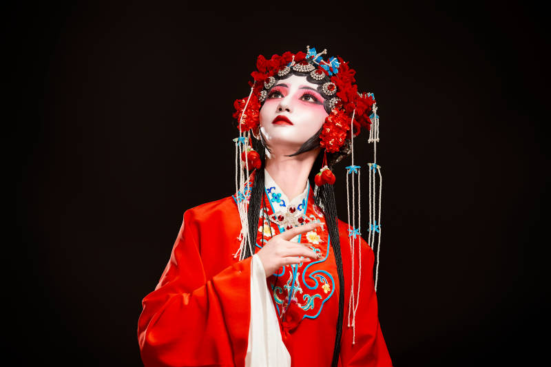 国粹戏曲京剧昆曲青衣旦角形象的中国少女图片