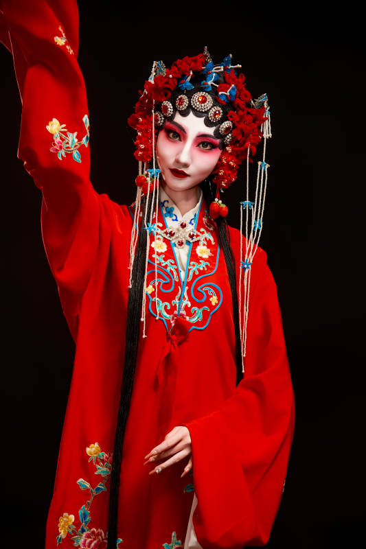 国粹戏曲京剧昆曲青衣旦角形象的中国少女图片