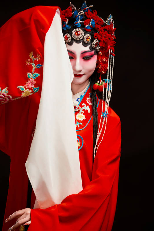 国粹戏曲京剧昆曲青衣旦角形象的中国少女图片