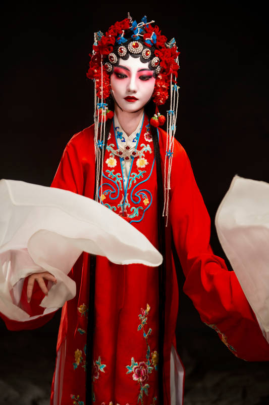 国粹戏曲京剧昆曲青衣旦角形象的中国少女图片