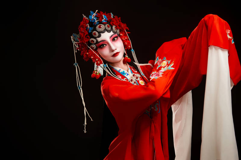 国粹戏曲京剧昆曲青衣旦角形象的中国少女图片