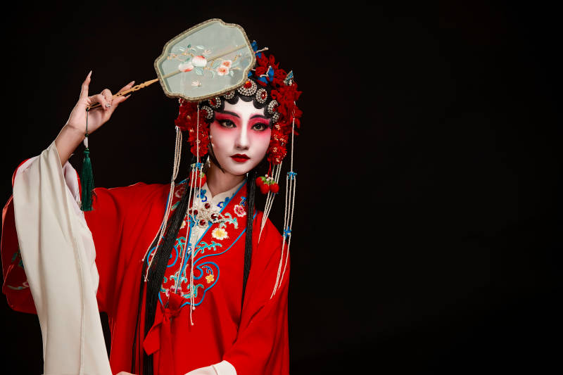 国粹戏曲京剧昆曲青衣旦角形象的中国少女图片