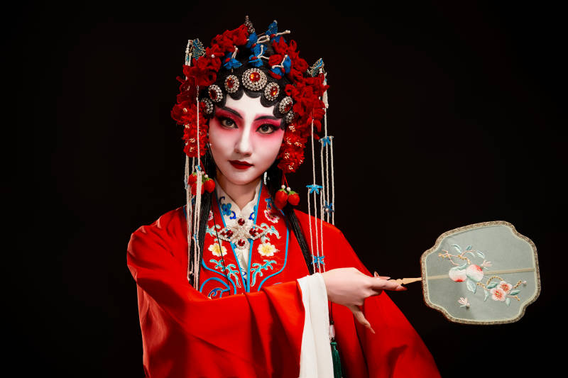 国粹戏曲京剧昆曲青衣旦角形象的中国少女图片