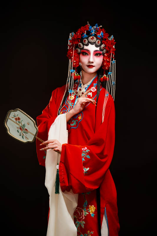 国粹戏曲京剧昆曲青衣旦角形象的中国少女图片