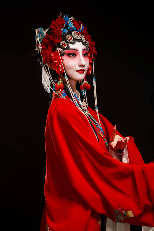 国粹戏曲京剧昆曲青衣旦角形象的中国少女图片