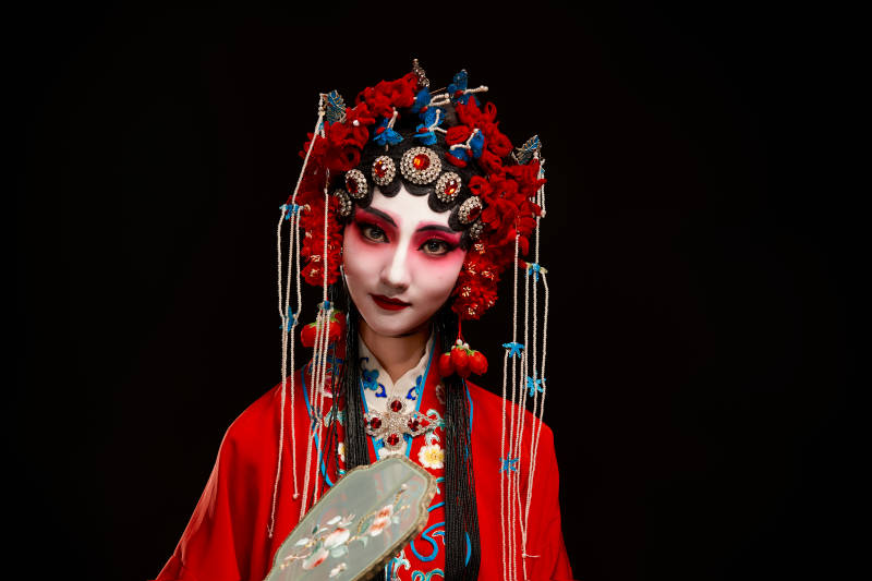 国粹戏曲京剧昆曲青衣旦角形象的中国少女图片