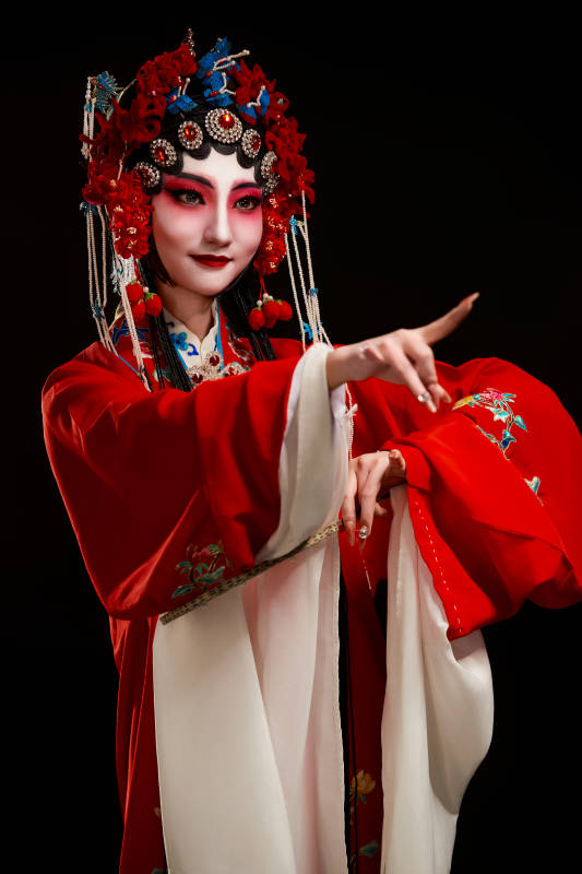 国粹戏曲京剧昆曲青衣旦角形象的中国少女图片