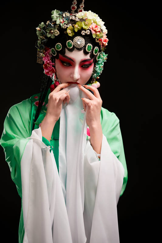 国粹戏曲京剧昆曲青衣旦角形象的中国少女图片