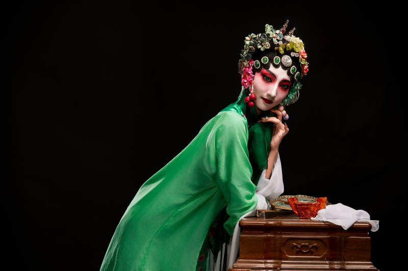 国粹戏曲京剧昆曲青衣旦角形象的中国少女图片