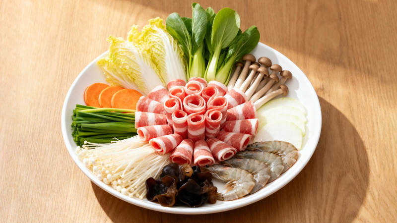 火锅食材拼盘图片