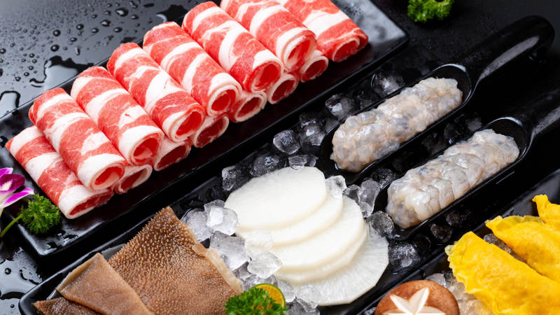 精致火锅食材图片