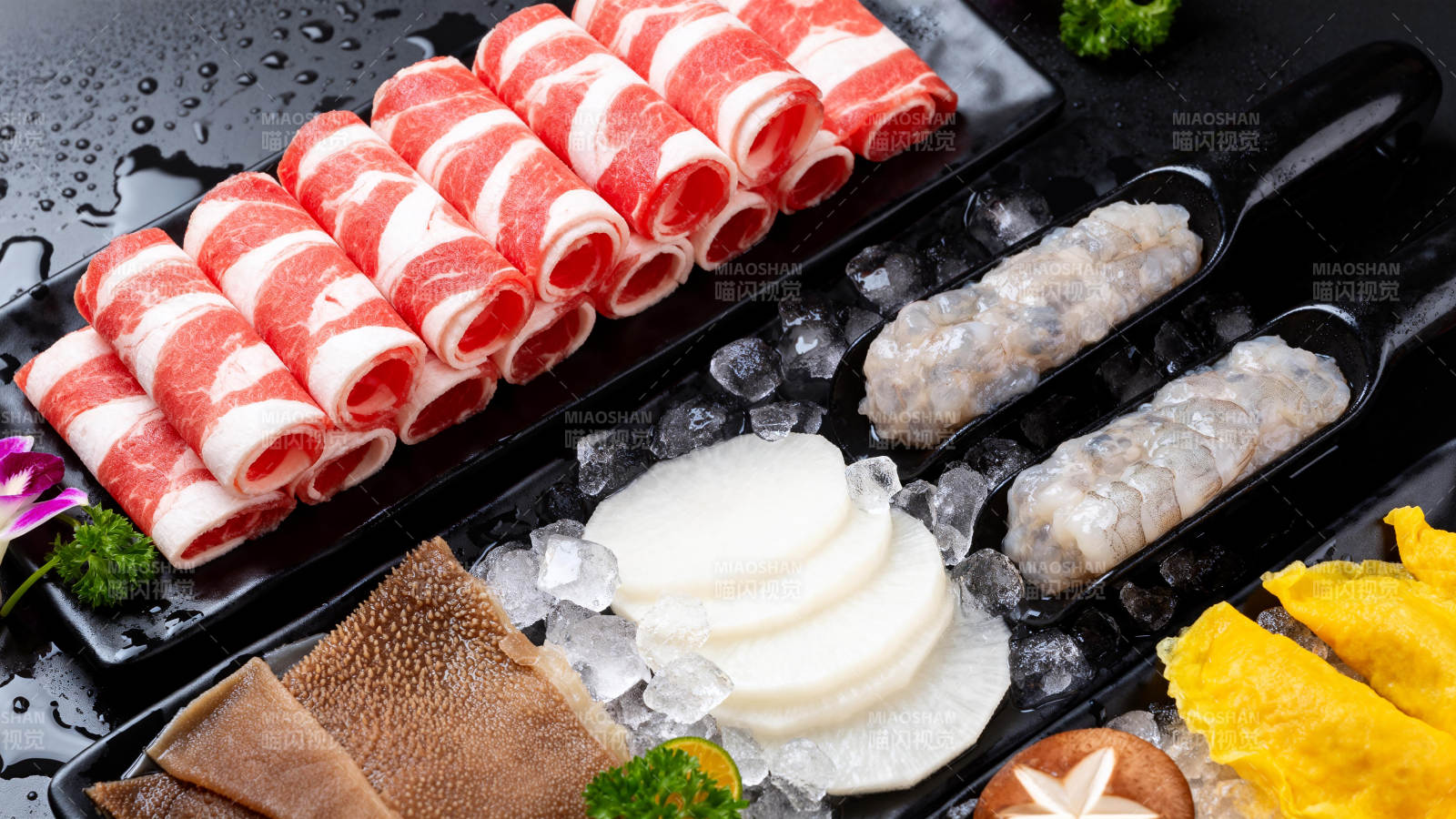 精致火锅食材图片