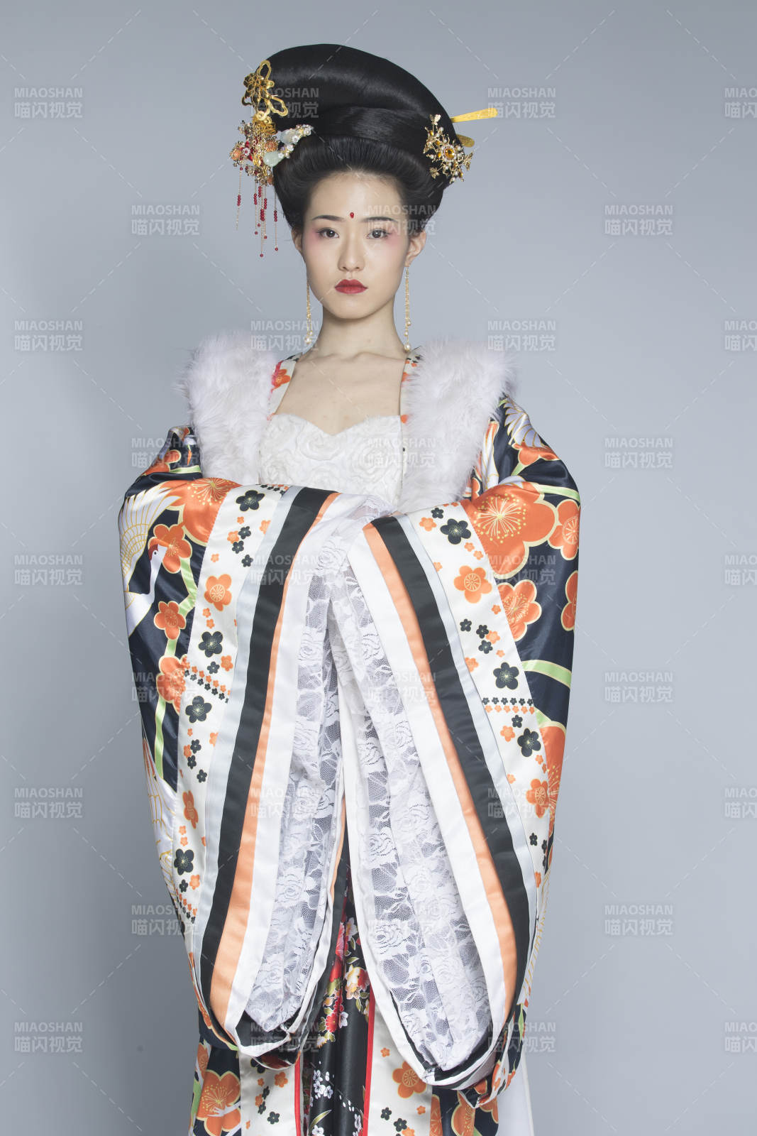 大唐风韵古装造型人像棚拍唐朝人像图片