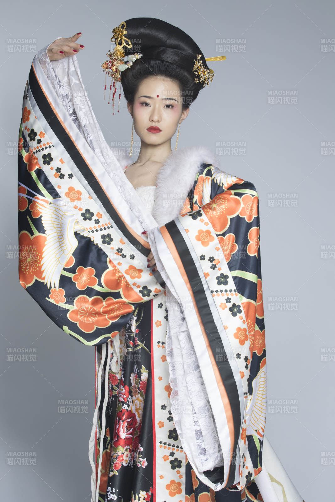 大唐风韵古装造型人像棚拍唐朝人像图片