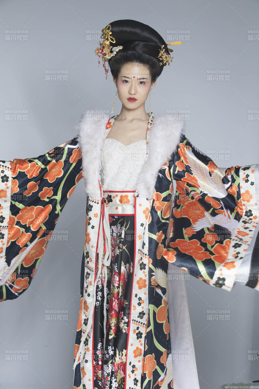 大唐风韵古装造型人像棚拍唐朝人像图片