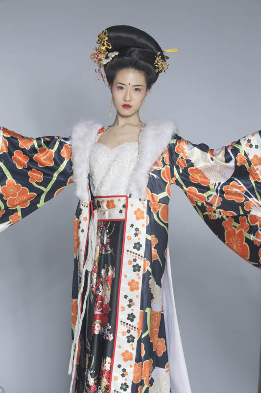 大唐风韵古装造型人像棚拍唐朝人像图片