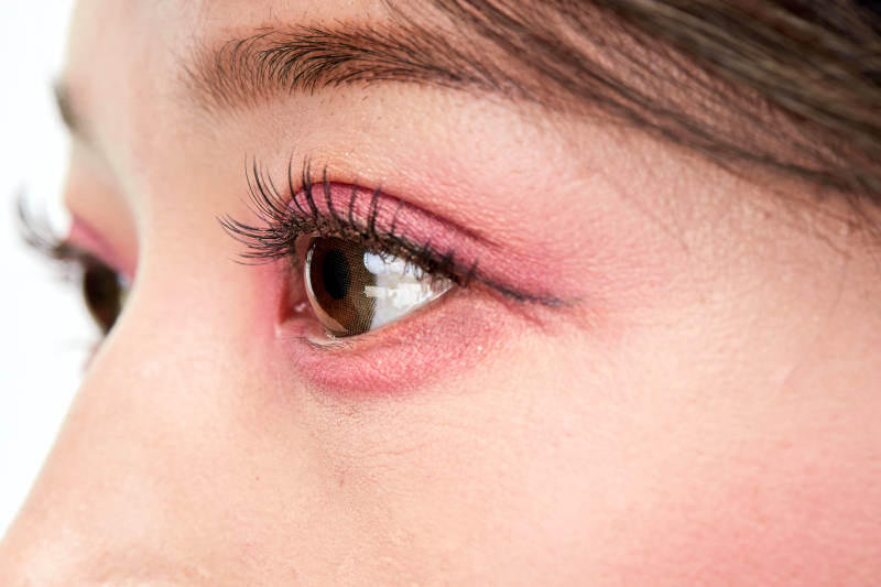 美丽的女孩眼睛局部特写细节图片