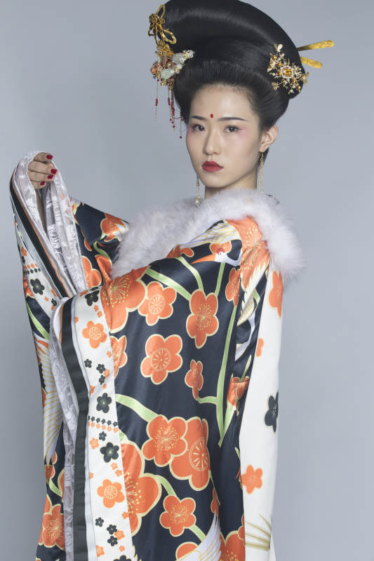 大唐风韵古装造型人像棚拍唐朝人像图片