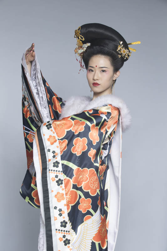 大唐风韵古装造型人像棚拍唐朝人像图片