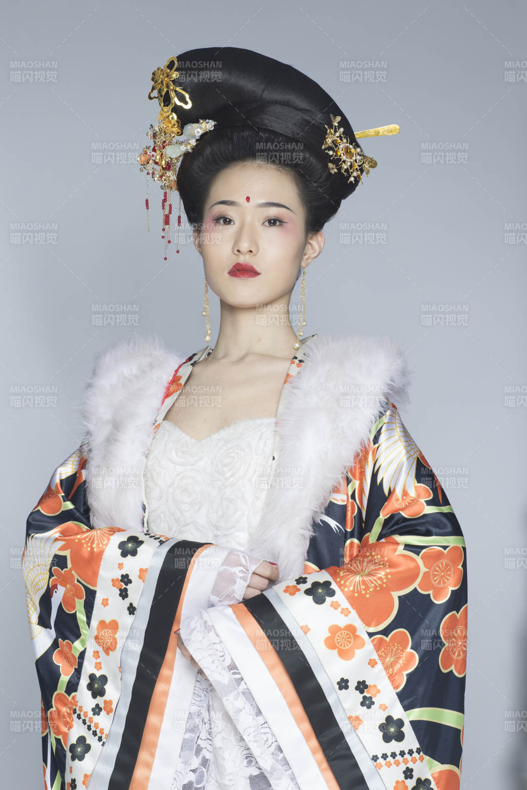 大唐风韵古装造型人像棚拍唐朝人像图片