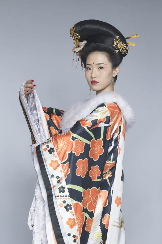 大唐风韵古装造型人像棚拍唐朝人像图片