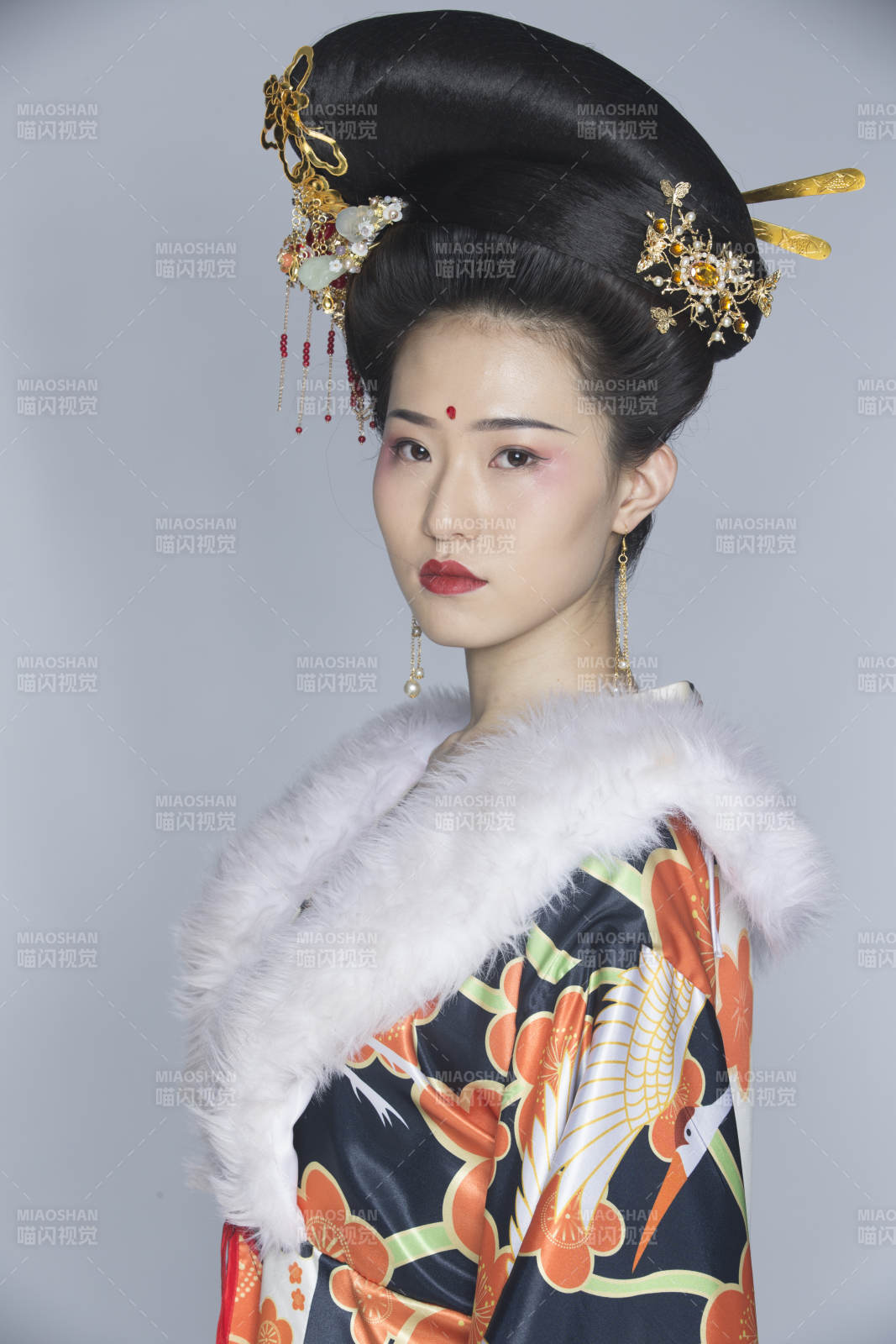 大唐风韵古装造型人像棚拍唐朝人像图片