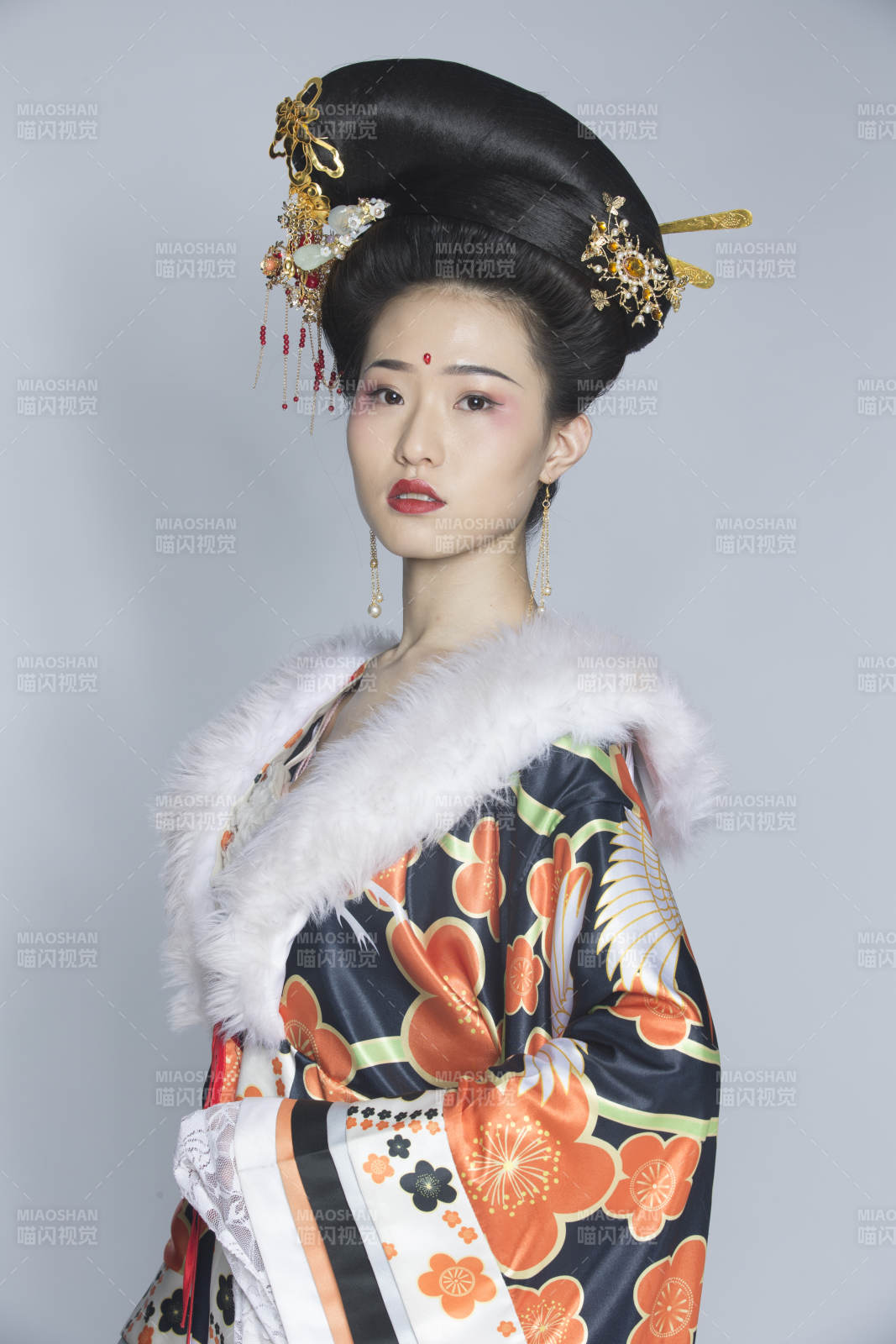 大唐风韵古装造型人像棚拍唐朝人像图片