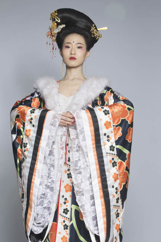 大唐风韵古装造型人像棚拍唐朝人像图片