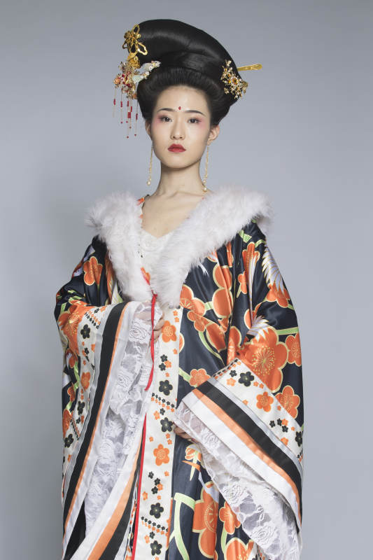 大唐风韵古装造型人像棚拍唐朝人像图片