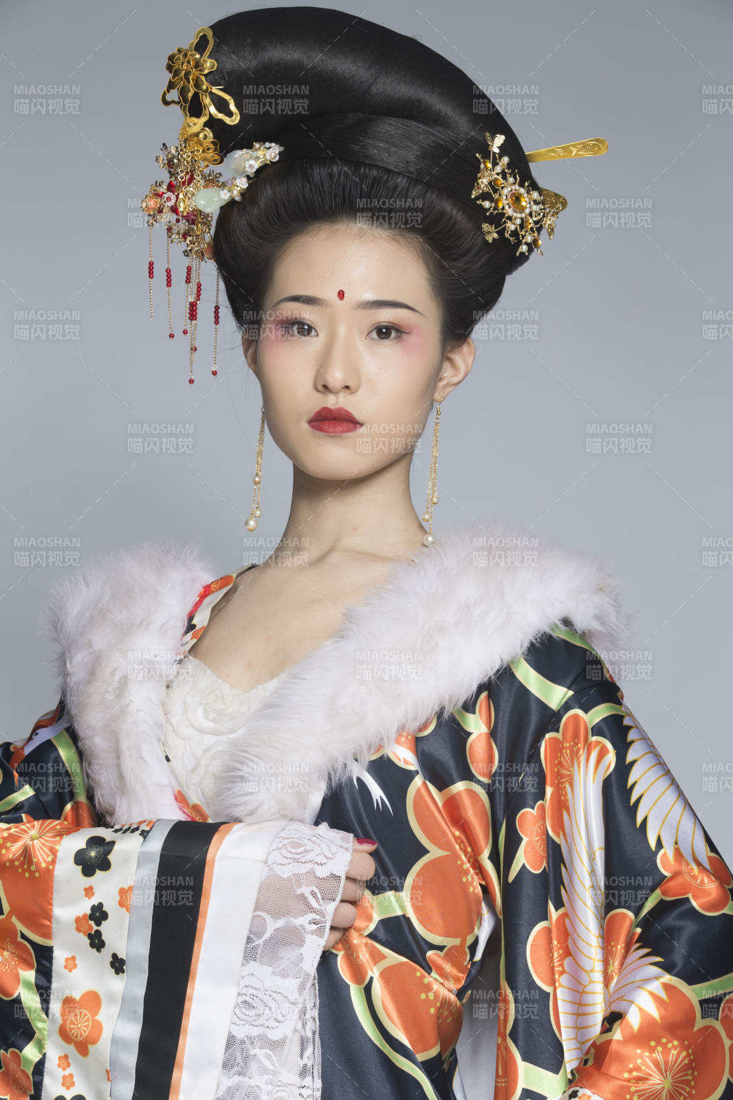 大唐风韵古装造型人像棚拍唐朝人像图片