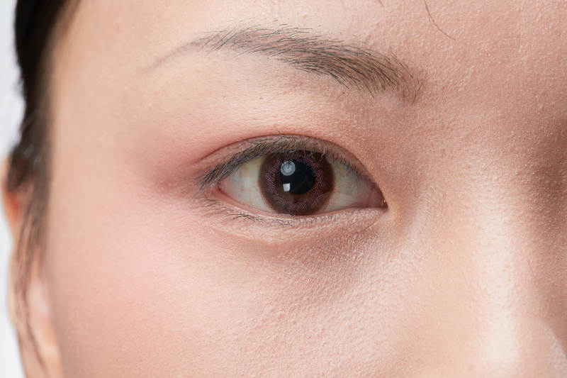 美丽的女孩眼睛局部特写细节图片