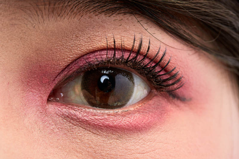 美丽的女孩眼睛局部特写细节图片