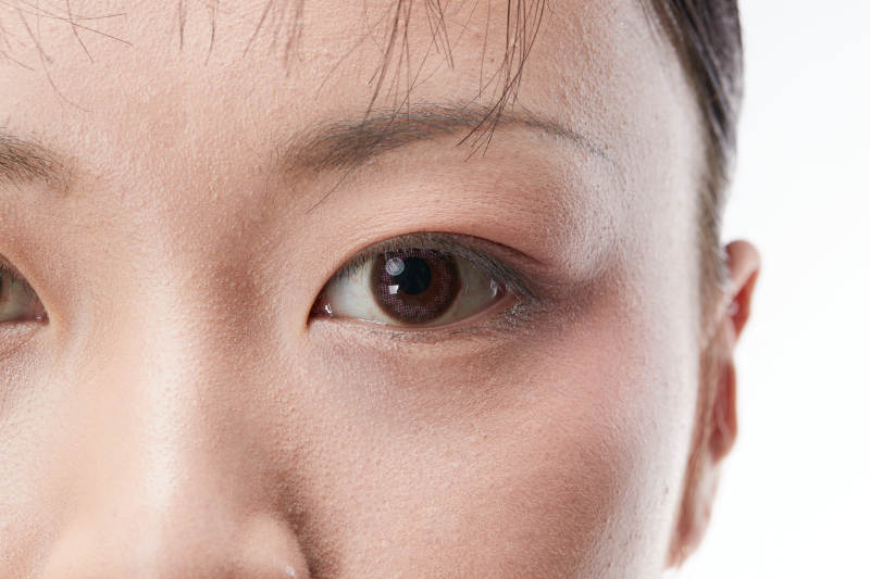 美丽的女孩眼睛局部特写细节图片